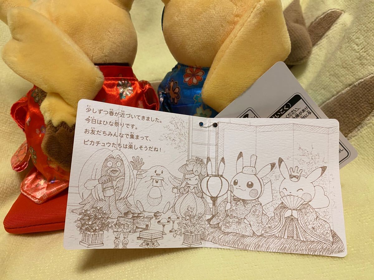 美品 タグ付き ポケモンセンターオリジナル ぬいぐるみ マンスリーペア
