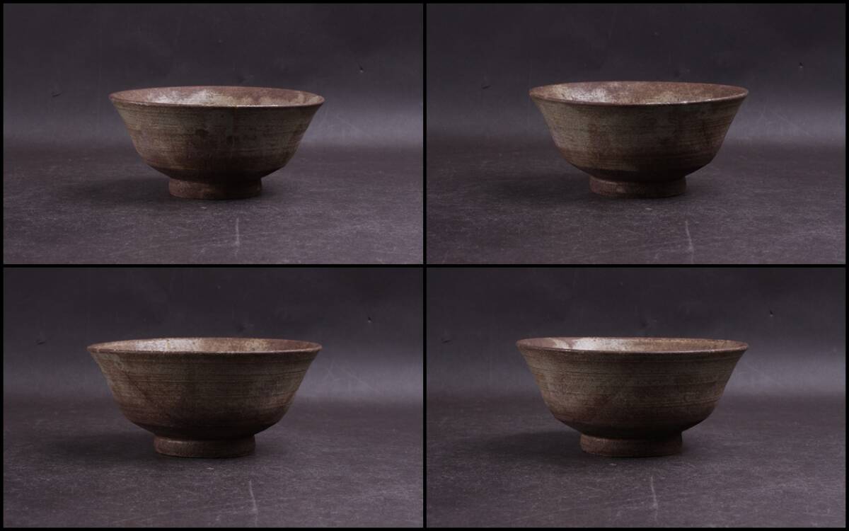 隆庵】時代 高麗茶碗 御本手 斗々屋 茶碗 魚屋 時代箱・銀粉蒔絵文字