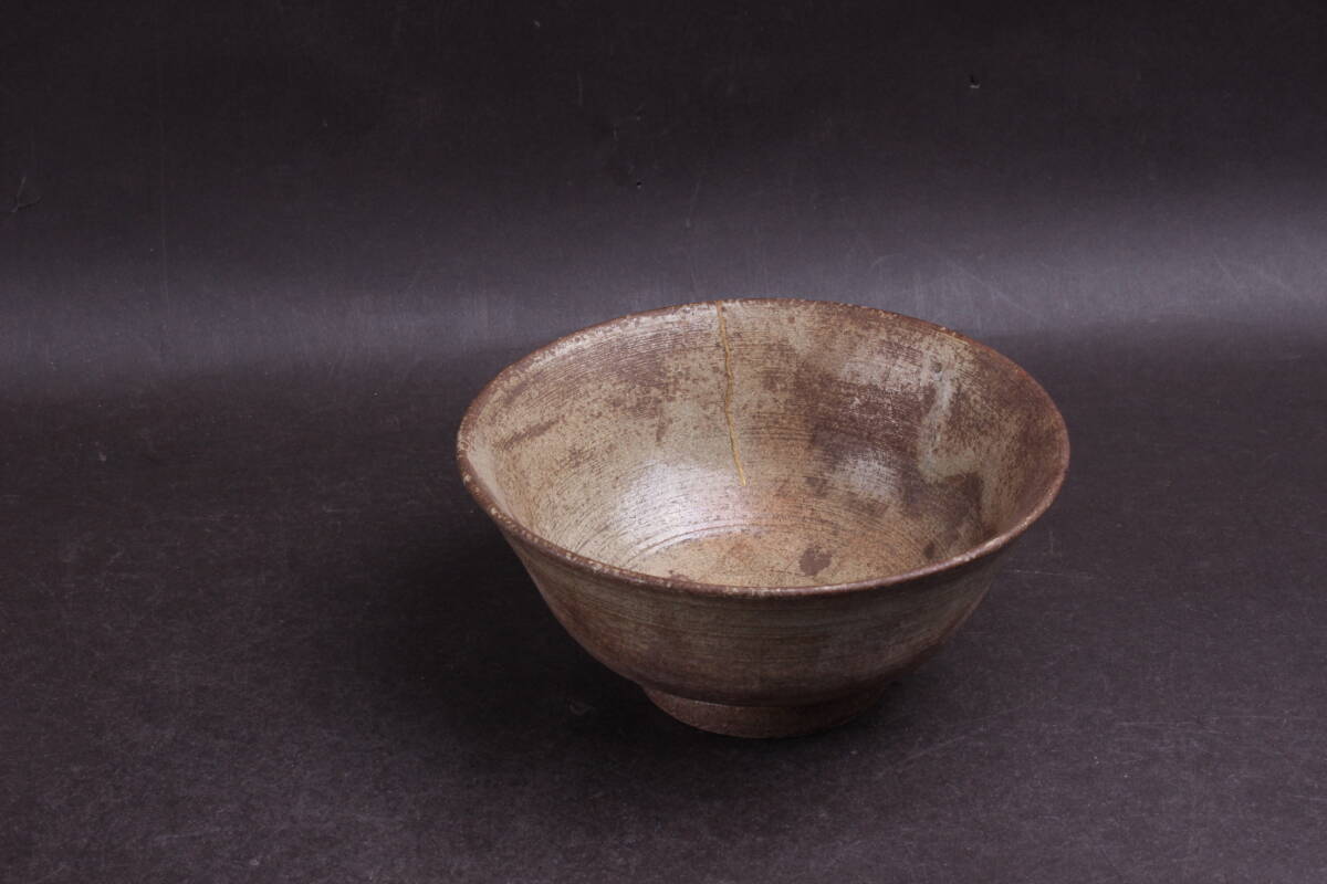 隆庵】時代 高麗茶碗 御本手 斗々屋 茶碗 魚屋 時代箱・銀粉蒔絵文字