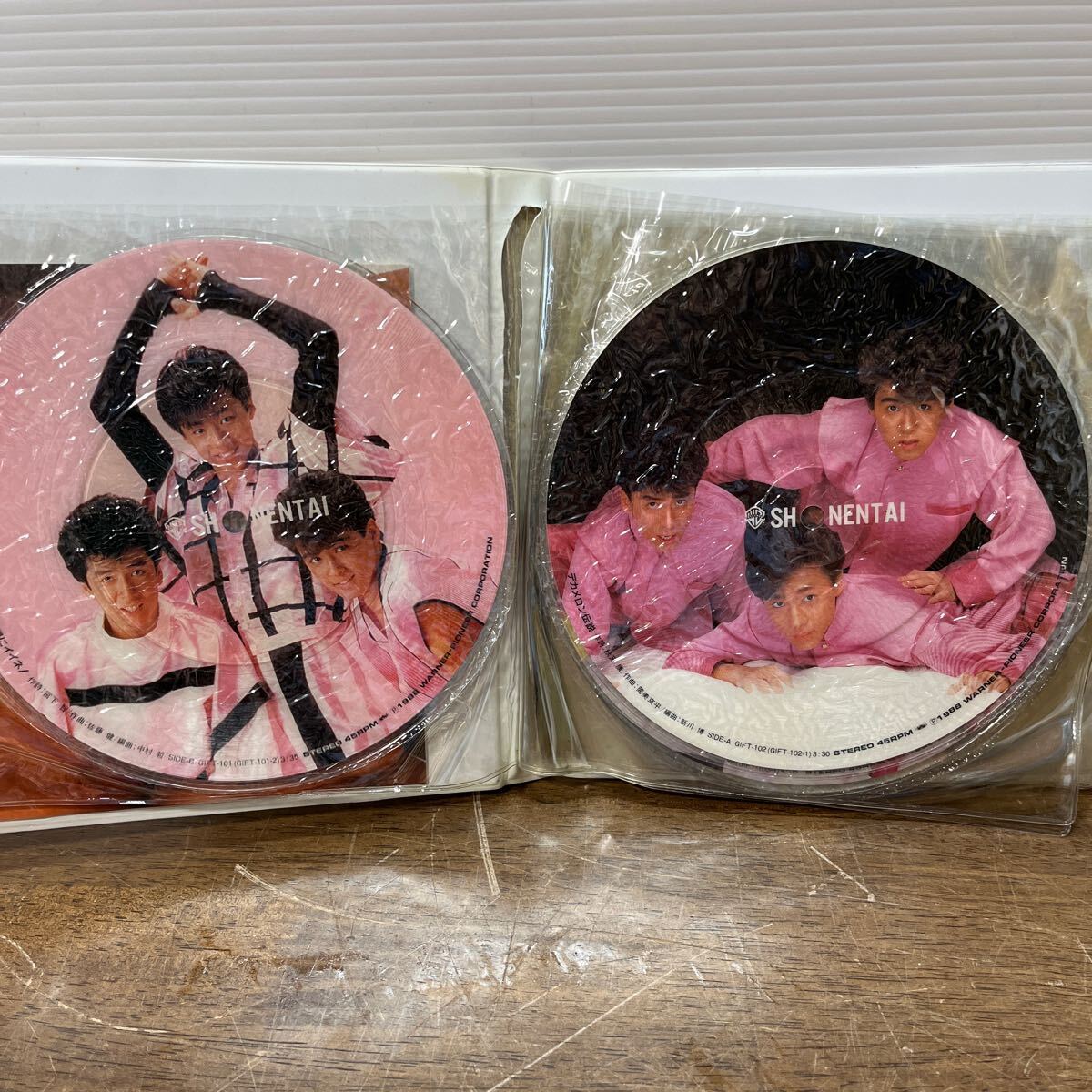 レコード BEST OF 少年隊 EP ピクチャーレコード 8枚組 当時物