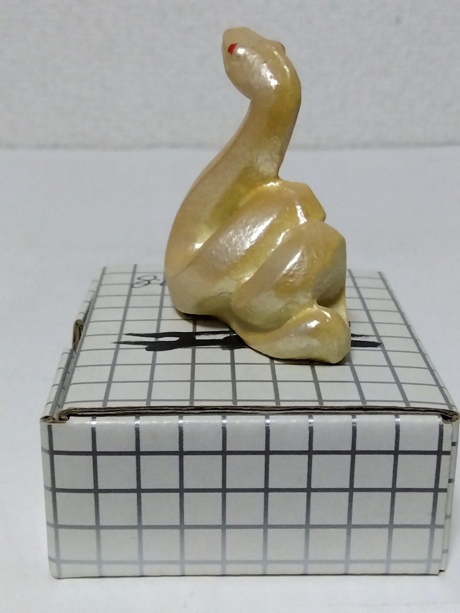 ◎白蛇 赤目 巳 蛇 へび 干支 鋳物 置物 縁起物 金運 招福 オブジェ