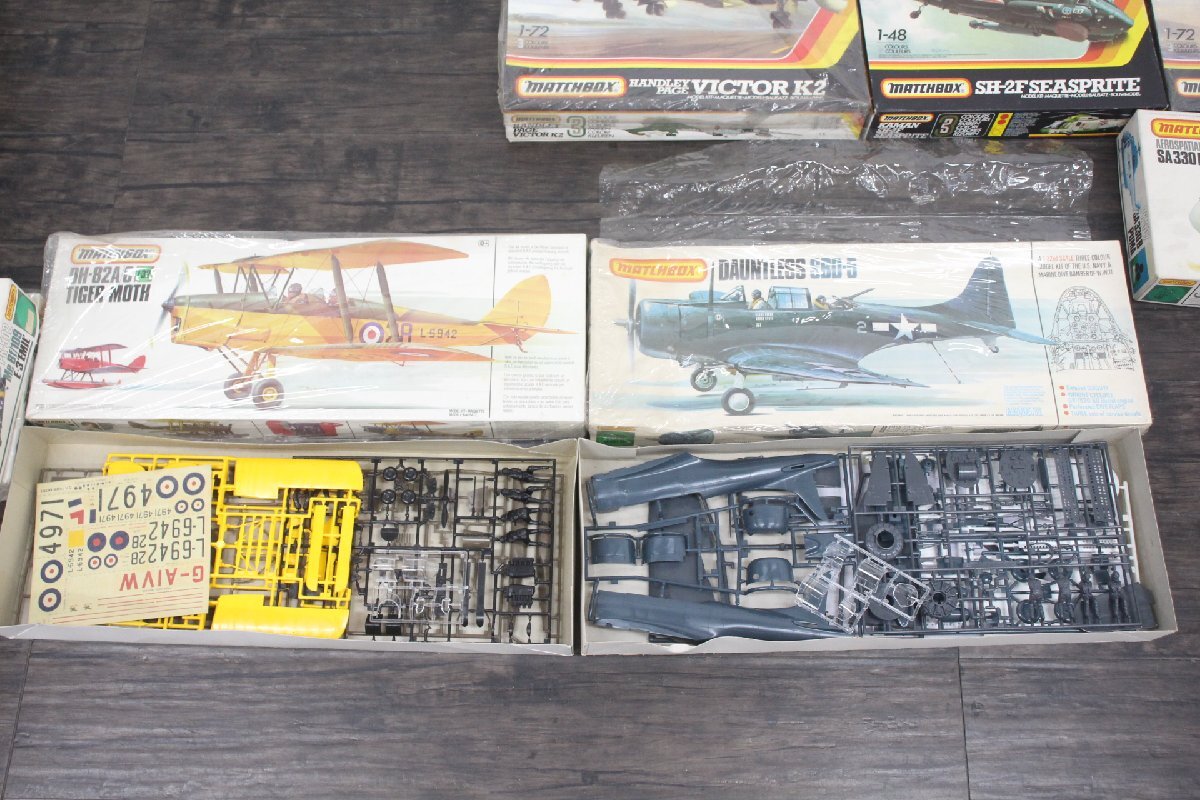 行董】貴重 昭和 プラモ 未組立 matchbox マッチボックス 戦闘機 軍用