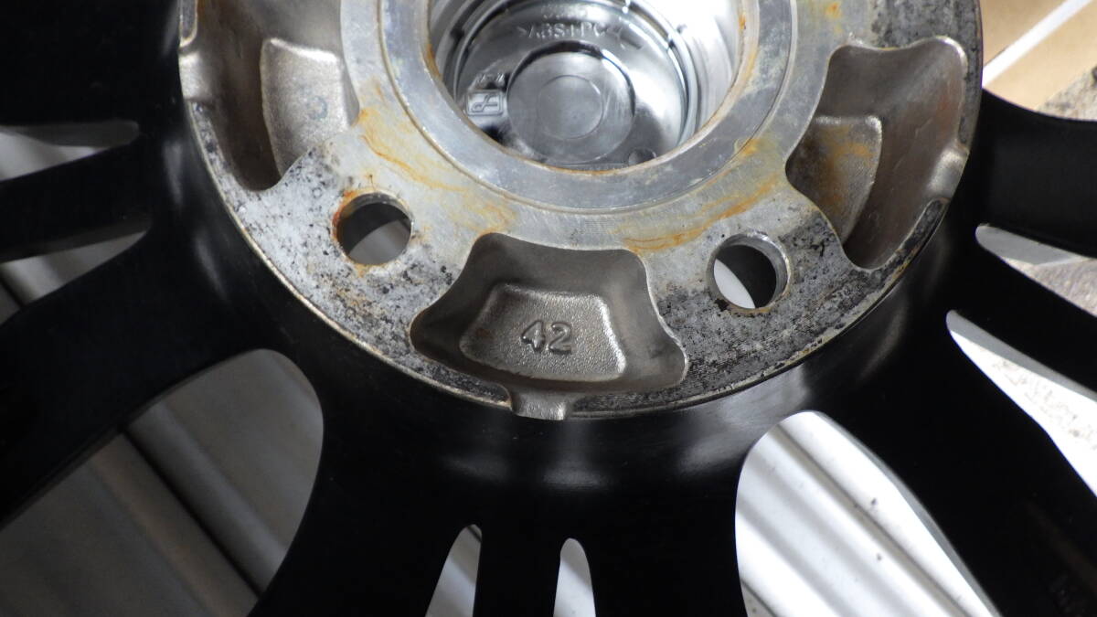 weds レオニス　美品　18インチ　8ｊ　+42　114.3 5穴　_7