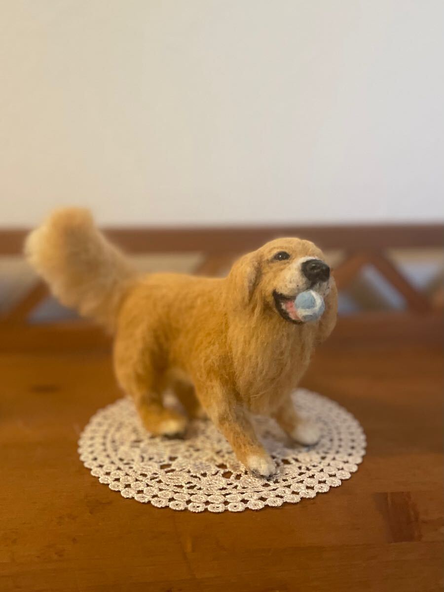 haru_ゴールデンレトリバー ハンドメイド 犬 ミニチュア(羊毛フェルト