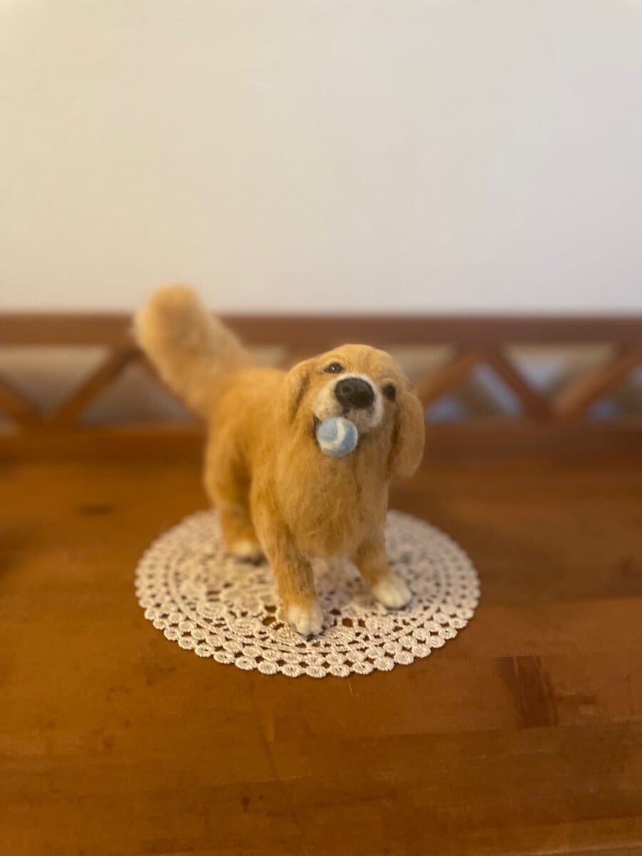 haru_ゴールデンレトリバー ハンドメイド 犬 ミニチュア(羊毛フェルト