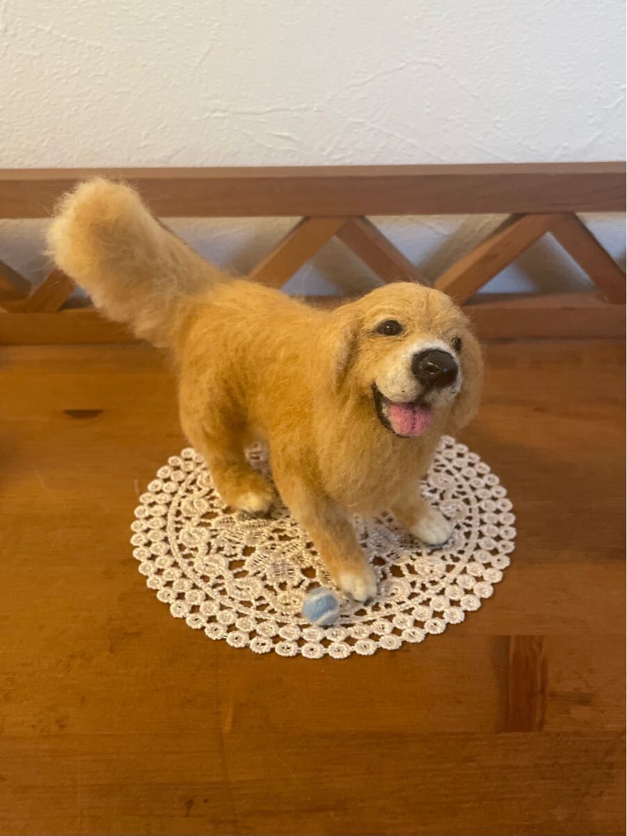haru_ゴールデンレトリバー ハンドメイド 犬 ミニチュア(羊毛フェルト