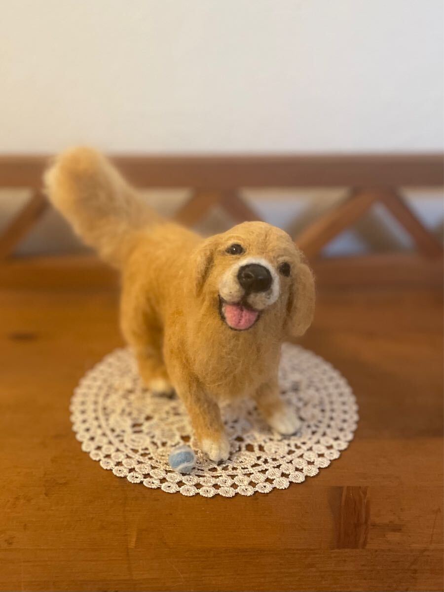 haru_ゴールデンレトリバー ハンドメイド 犬 ミニチュア(羊毛フェルト