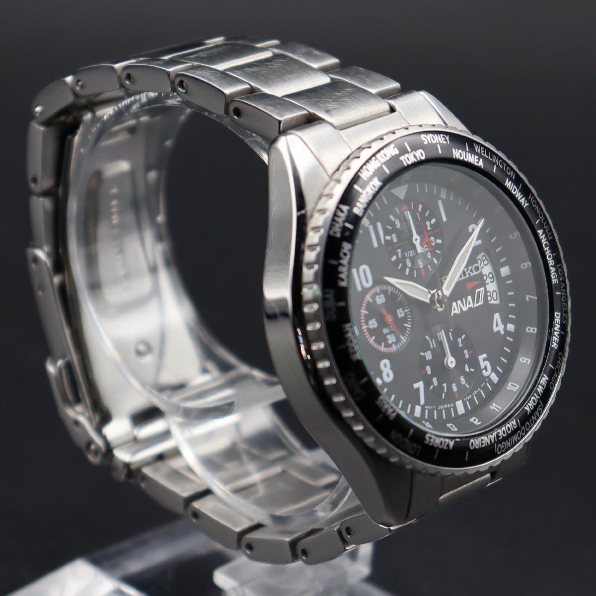 限定品 SEIKO セイコーフライトマスター ANAコラボ 7T92-0VG0 クォーツ 
