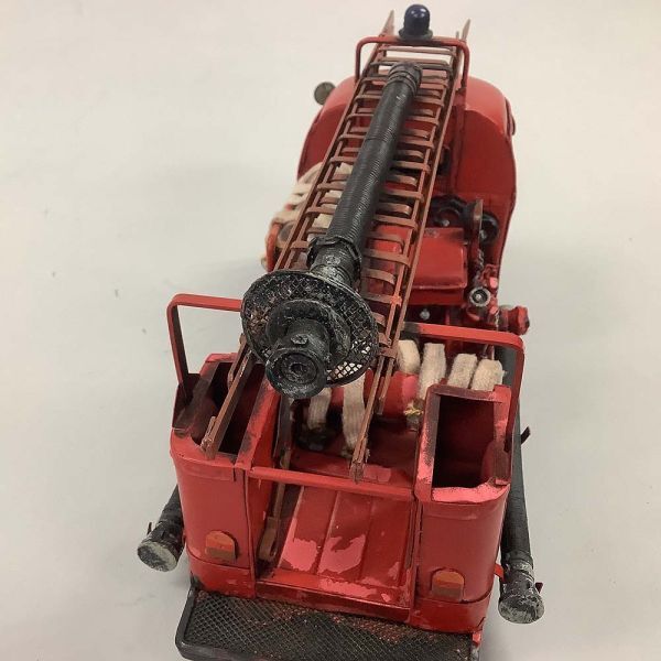 S2627] ブリキ レトロ 消防車 ワーゲン インテリア アンティーク