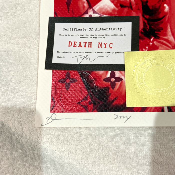 世界限定100枚 DEATH NYC トランプ大統領 ルイヴィトン LOUISVUITTON Dismaland ポップアート アートポスター 現代アート KAWS Banksy_2