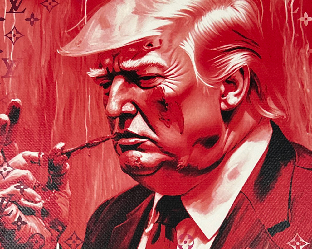 世界限定100枚 DEATH NYC トランプ大統領 ルイヴィトン LOUISVUITTON Dismaland ポップアート アートポスター 現代アート KAWS Banksy_3