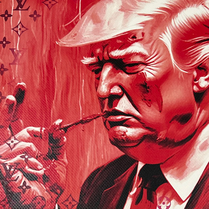 世界限定100枚 DEATH NYC トランプ大統領 ルイヴィトン LOUISVUITTON Dismaland ポップアート アートポスター 現代アート KAWS Banksy_4