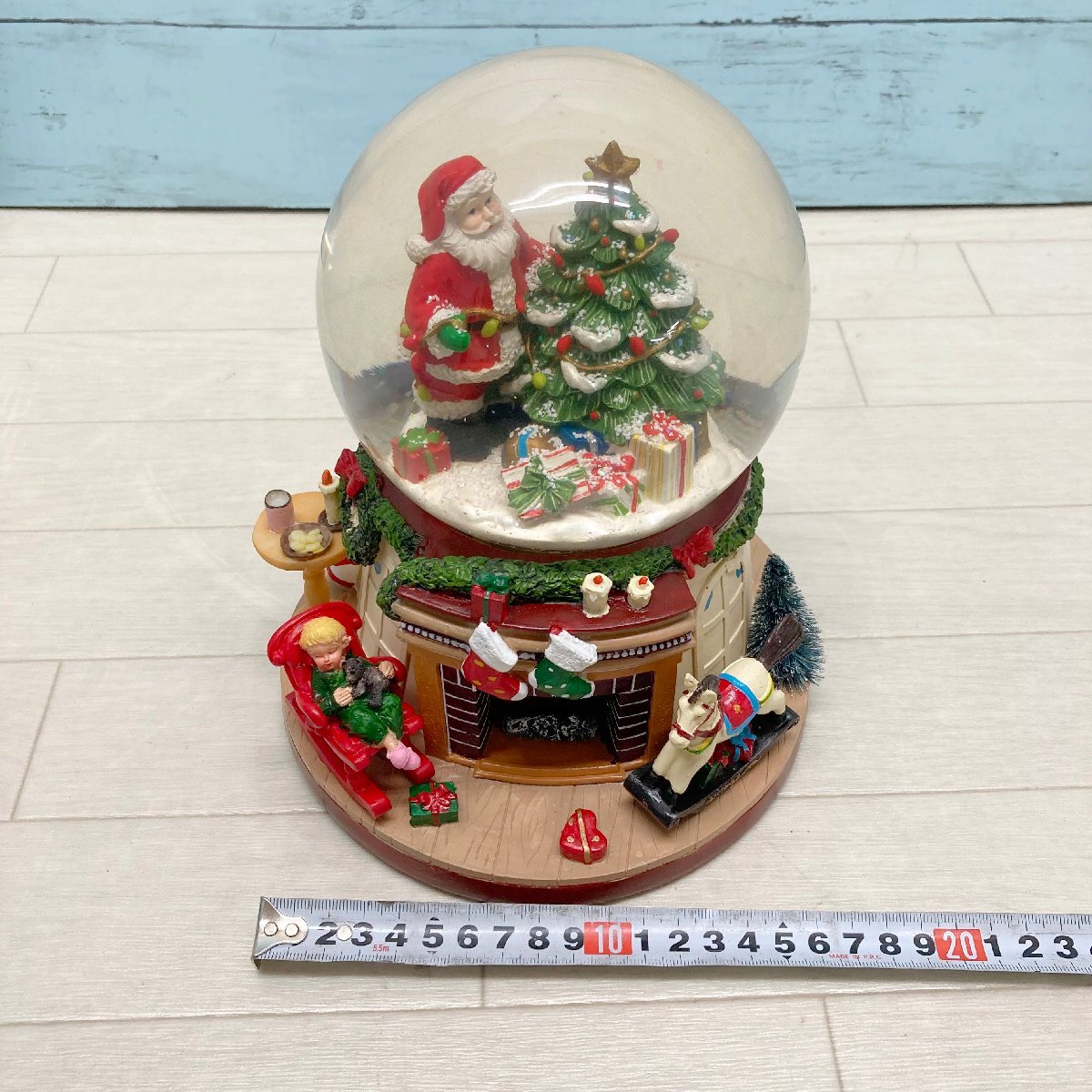 栖落k585 不思議の国のアリス クリスマス スノードームLEDオルゴール