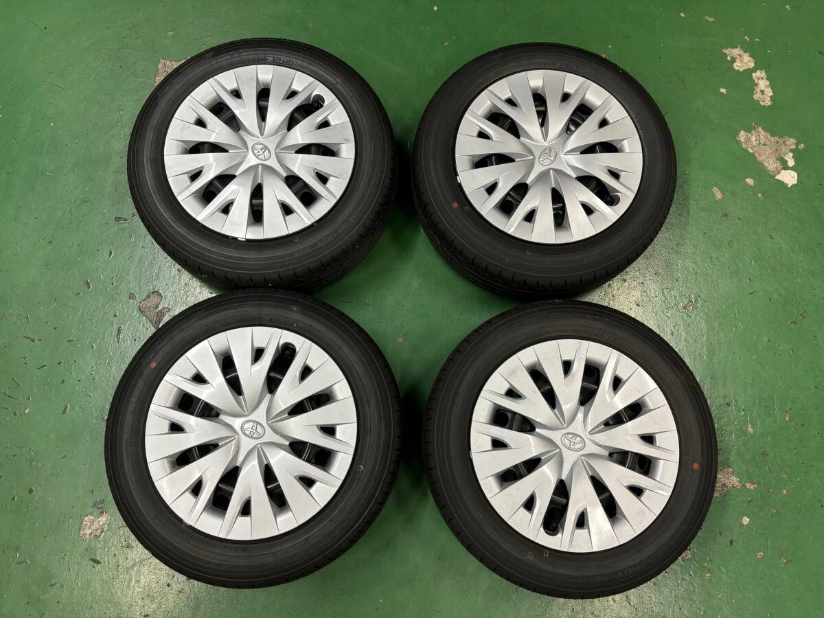 新車外し トヨタ ヤリス 185/60R15 15×6J ＋45 PCD100 ハブ径54 4穴 4 