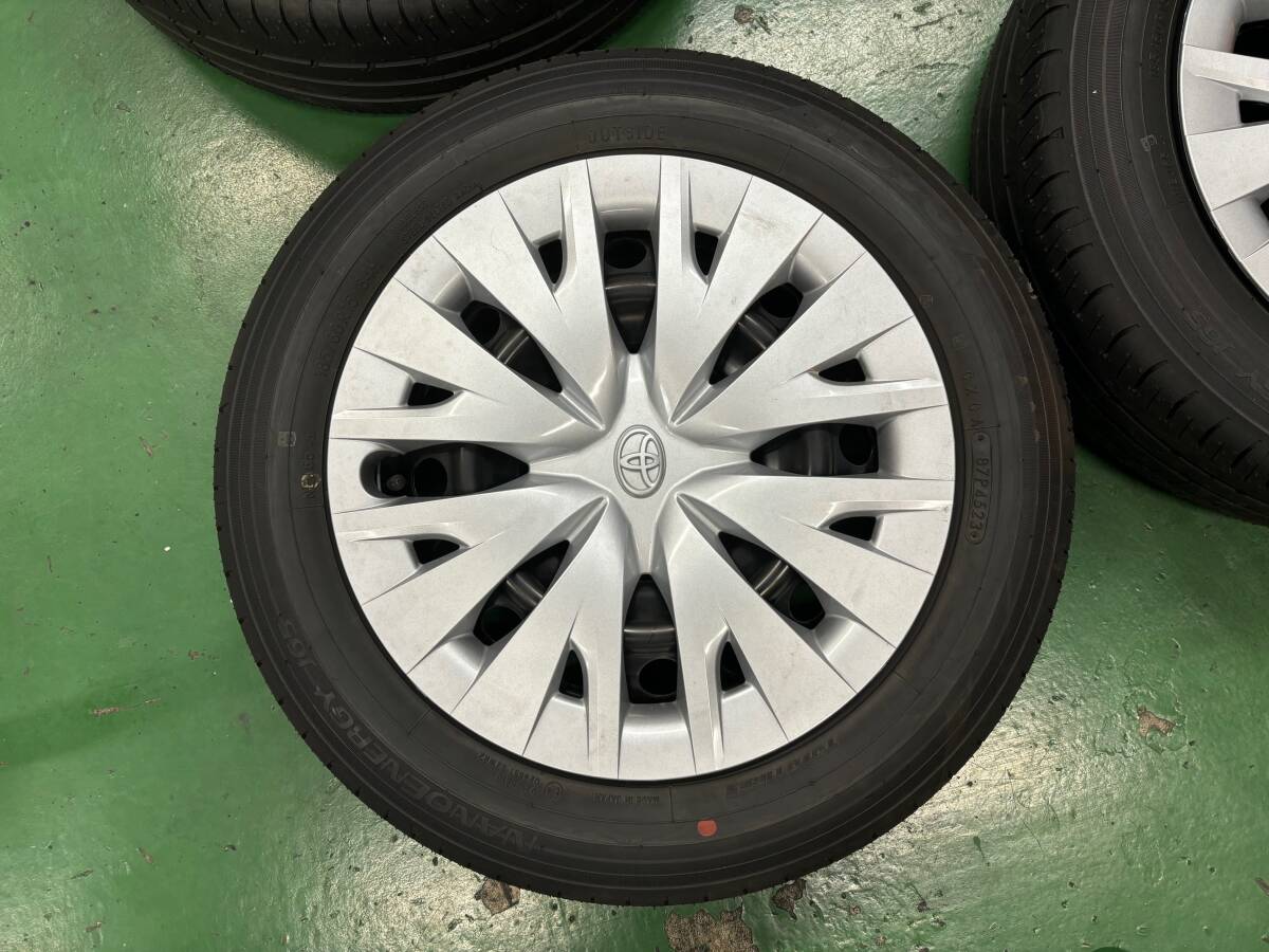 新車外し トヨタ ヤリス 185/60R15 15×6J ＋45 PCD100 ハブ径54 4穴 4 