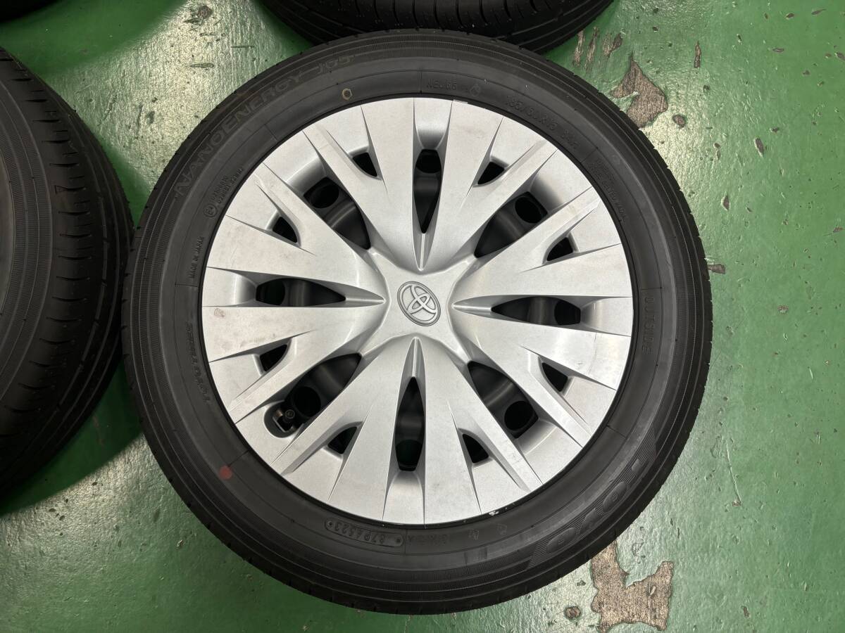 新車外し トヨタ ヤリス 185/60R15 15×6J ＋45 PCD100 ハブ径54 4穴 4 