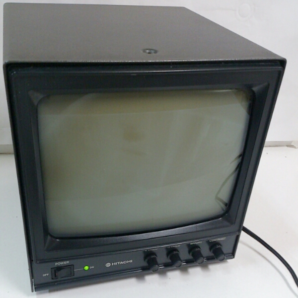 B22 中古 HITACHI 日立 モノクロモニター VM-920 9インチ レトロ(防犯
