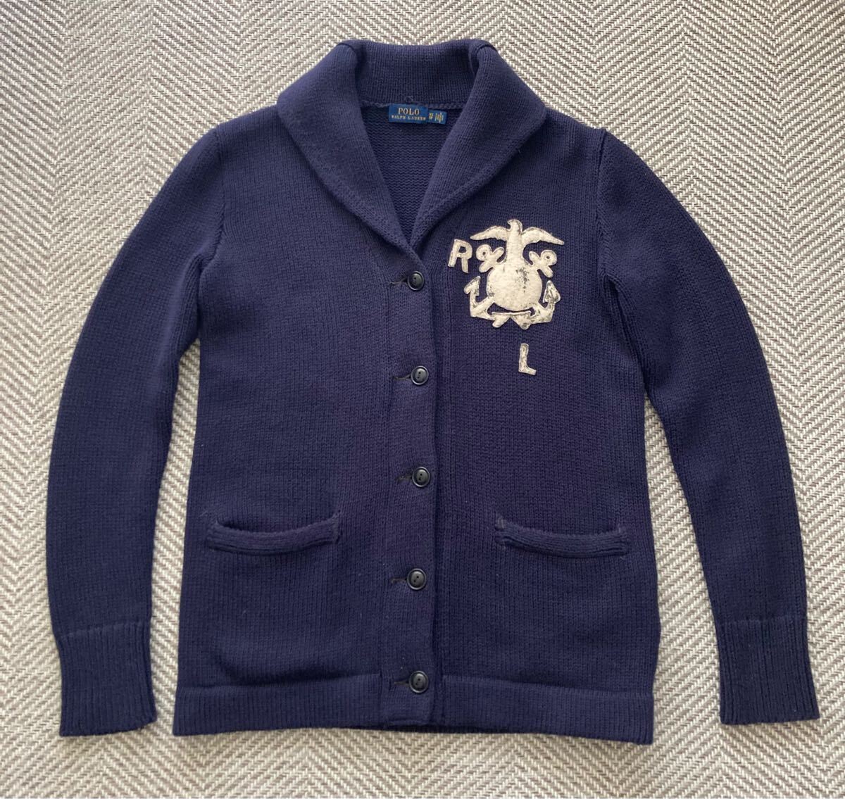 POLO Ralph Lauren ポロ・ラルフローレン ショールカラー 前ボタン 