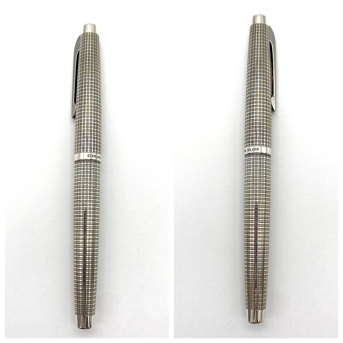 AY1658□【18KWG 刻印あり】PLATINUM プラチナ 万年筆 STERLING SILVER