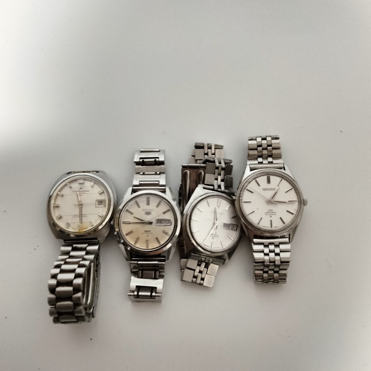 1円 SEIKO セイコー 腕時計 4本 まとめ セット 自動巻き 全て動作品 DX