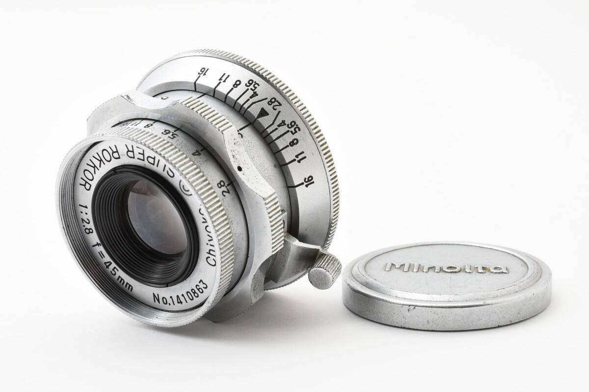 ☆良品☆Chiyoko SUPER ROKKOR 45mm F2.8☆梅鉢 Lマウント Minolta