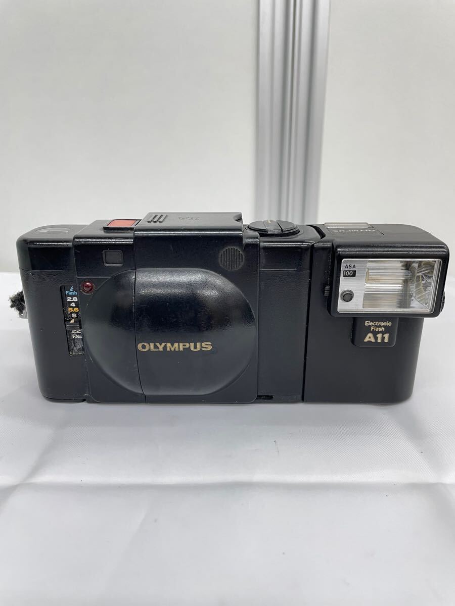 OLYMPUS オリンパス XA ブラック 35mm F2.8 + A11 初代モデル ジャンク