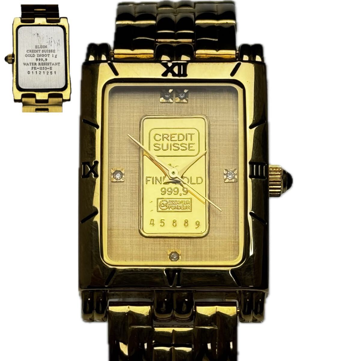 SG-941 エルジン ELGIN インゴット 1g 999.9 純金 K24 腕時計 QZ