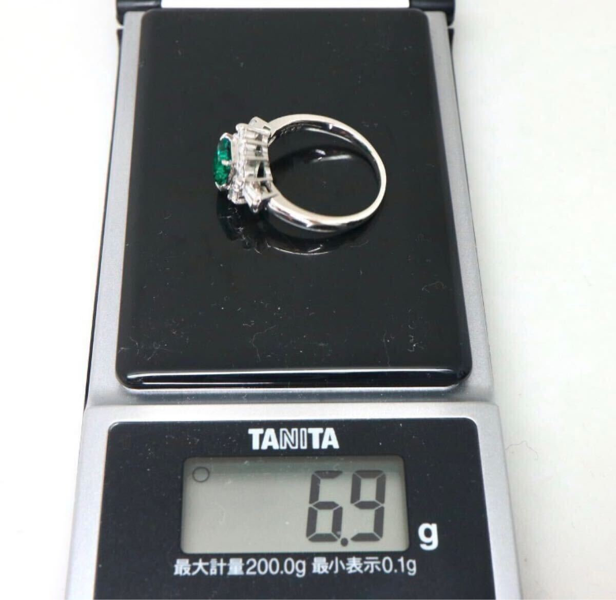 1円〜!!売り切り!!Crescent Vert(クレサンベール)▼Pt950天然ダイヤモンド/エメラルドリング▼D 約6.9g diamond emerald 指輪 ED6/ED7S1013_10