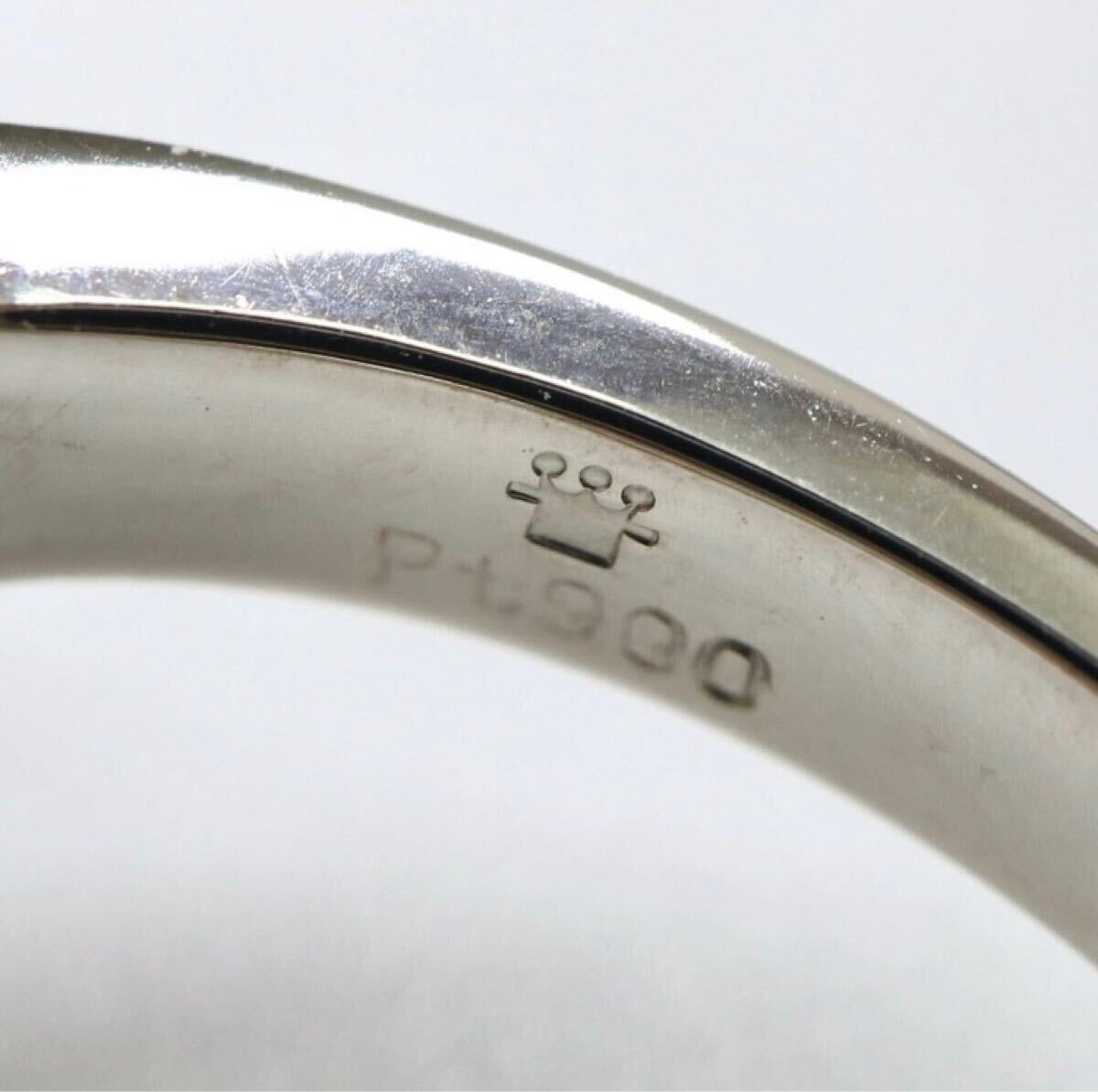 1円〜!!売り切り!!Crescent Vert(クレサンベール)▼Pt950天然ダイヤモンド/エメラルドリング▼D 約6.9g diamond emerald 指輪 ED6/ED7S1013_6