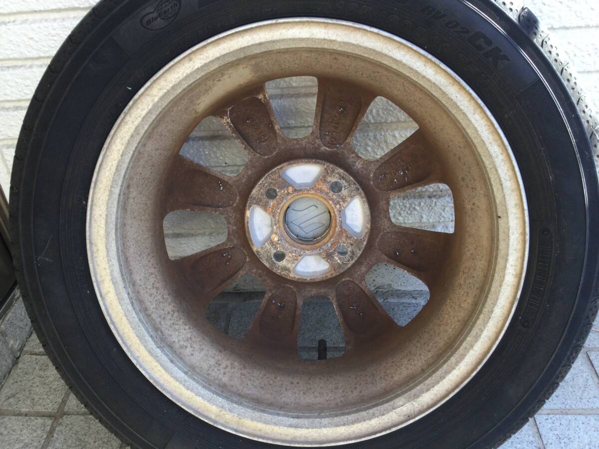 中古 ズズキ純正 14×4.5J +45　ヨコハマ 165/60R14 1本_2