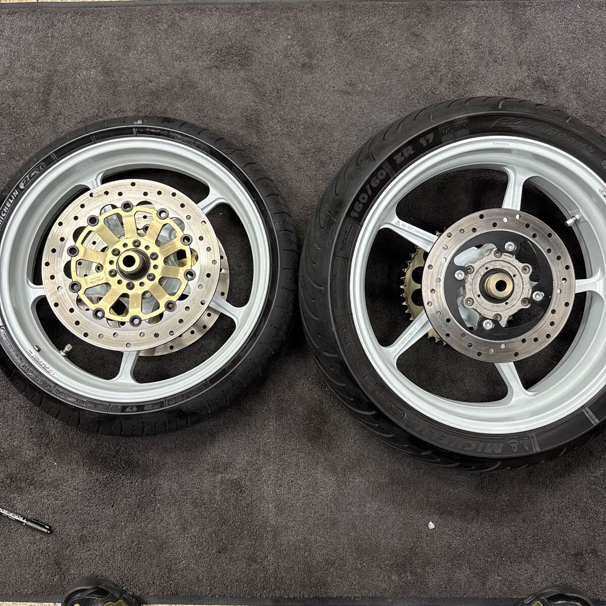 中古 ゲイルスピード アルミホイール前後セット ホワイト タイプC