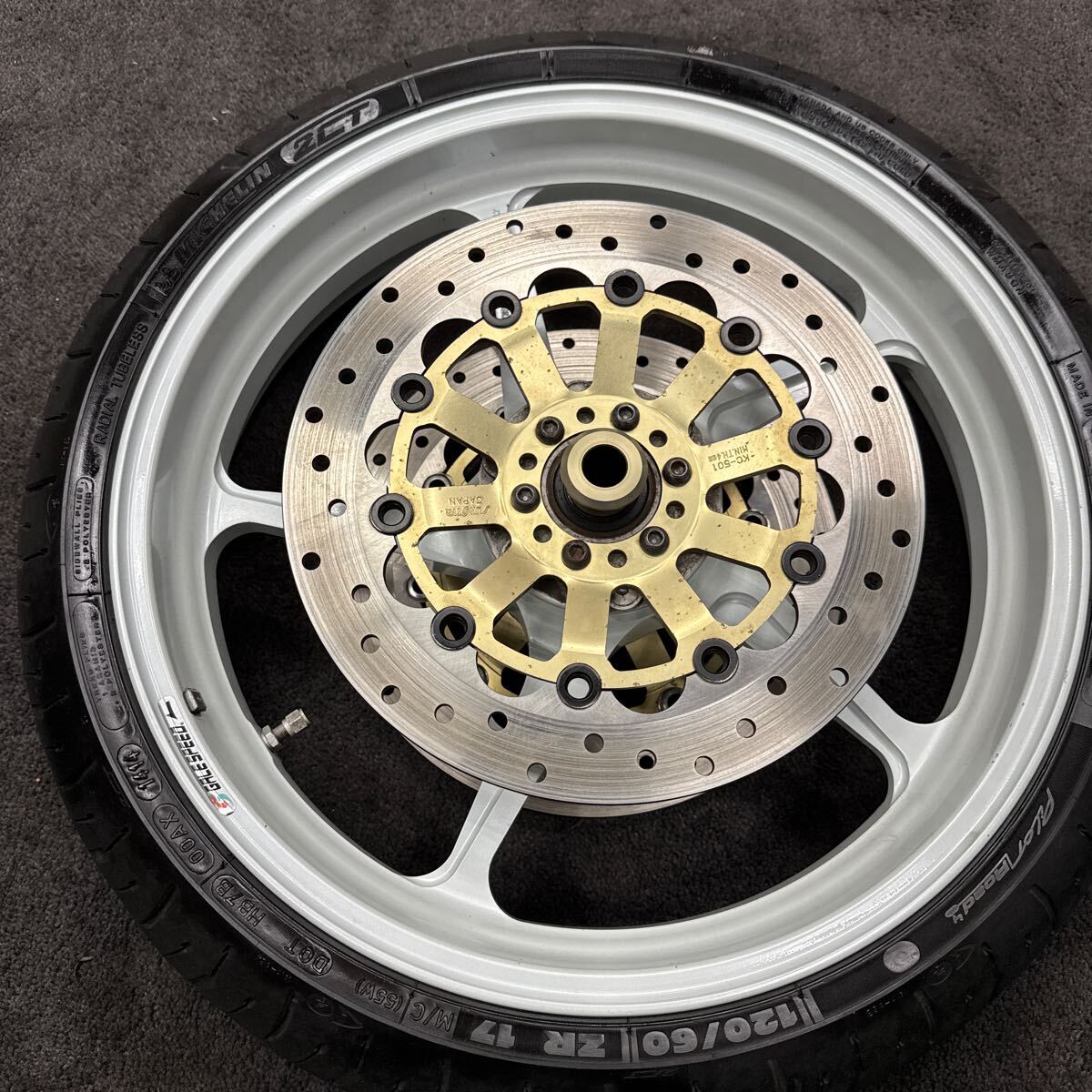 中古 ゲイルスピード アルミホイール前後セット ホワイト タイプC