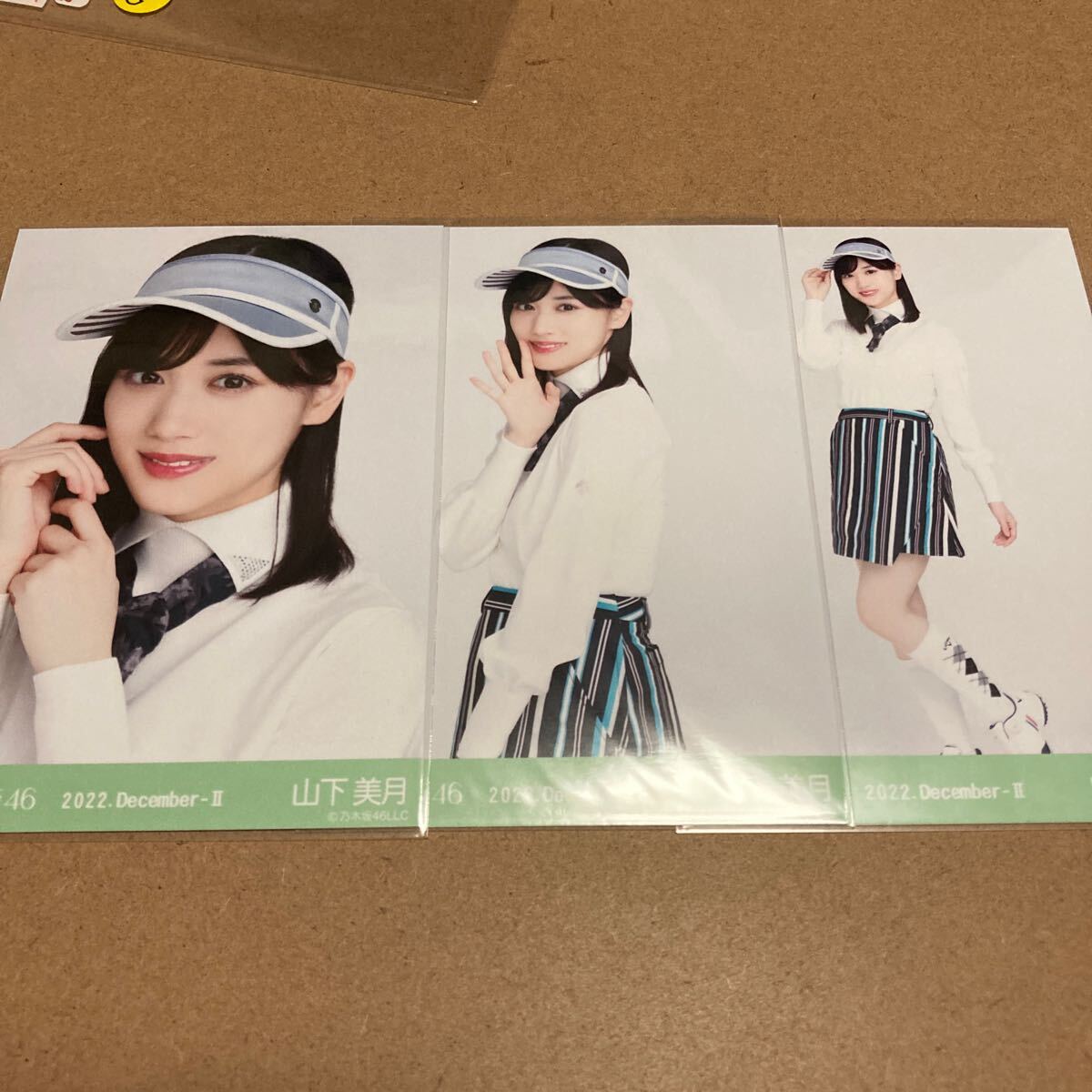 乃木坂46 web限定ランダム生写真 ゴルフウェア 2022.December-Ⅱ 3種