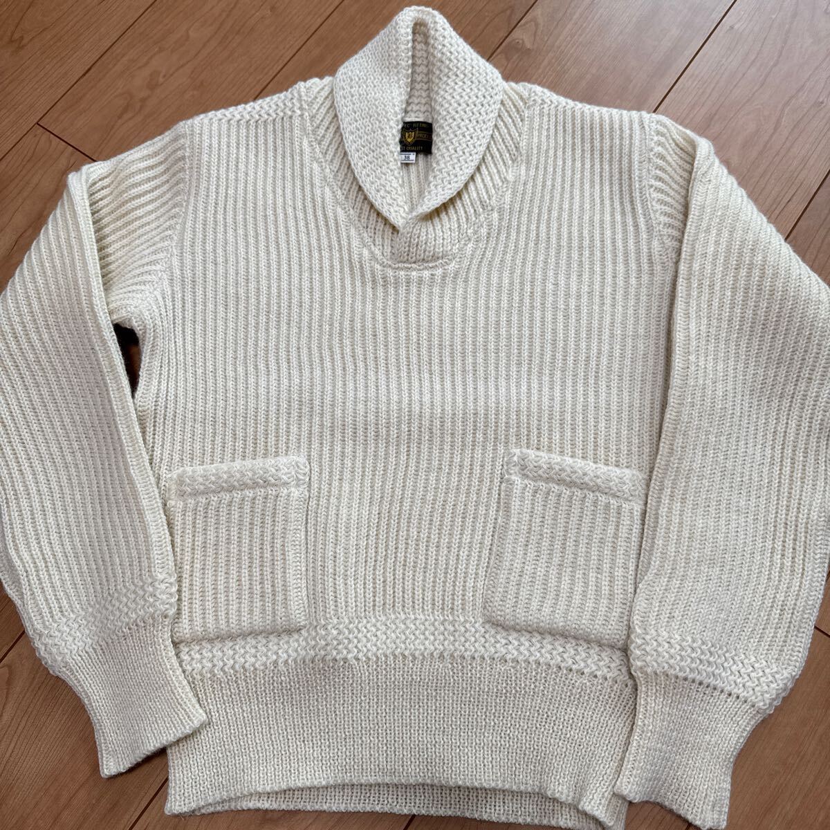 Butcher Products ショールニット38 100%wool 【公式通販】