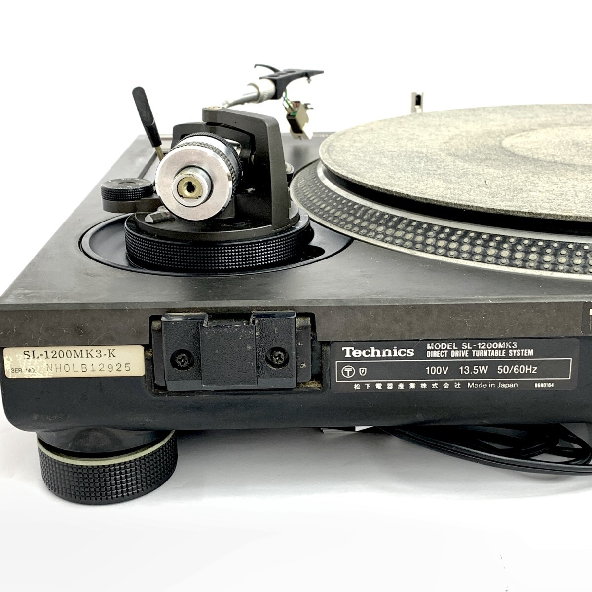 Technics SL-1200MK3 ターンテーブル 本体 ジャンク品 Technics ターンテーブル SL-1200MK3 ジャンク品 ○Technics ターン