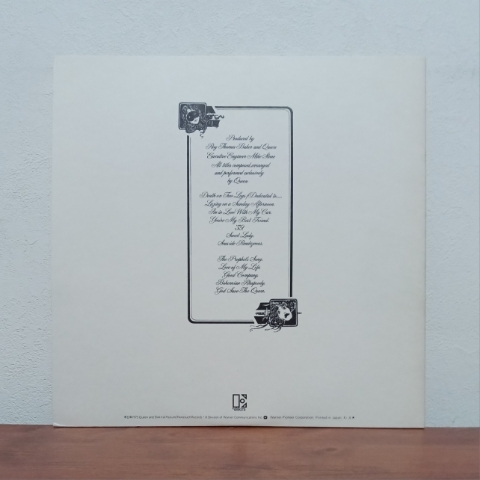 LP/ クイーン☆QUEEN「オペラ座の夜 / A NIGHT AT THE OPERA」ライナー