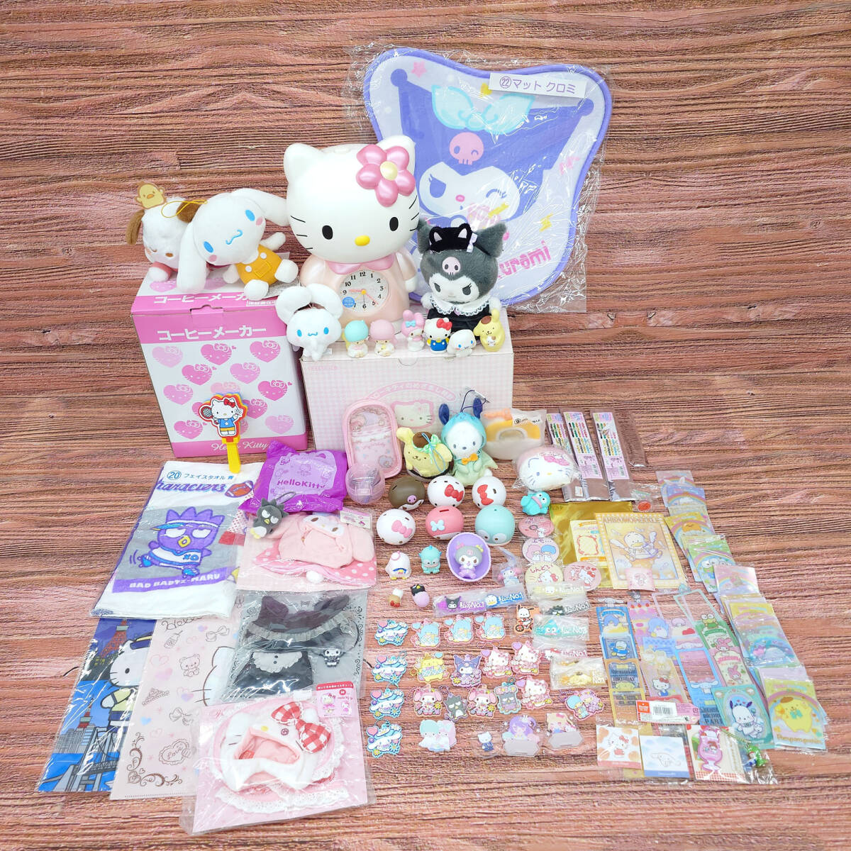 サンリオ　まとめ売り　シナモロール　キティ　マイメロ　キキララ　ポチャッコ 中古品】サンリオ キティ マイメロ クロミ シナモン プリン ぽちゃっこ