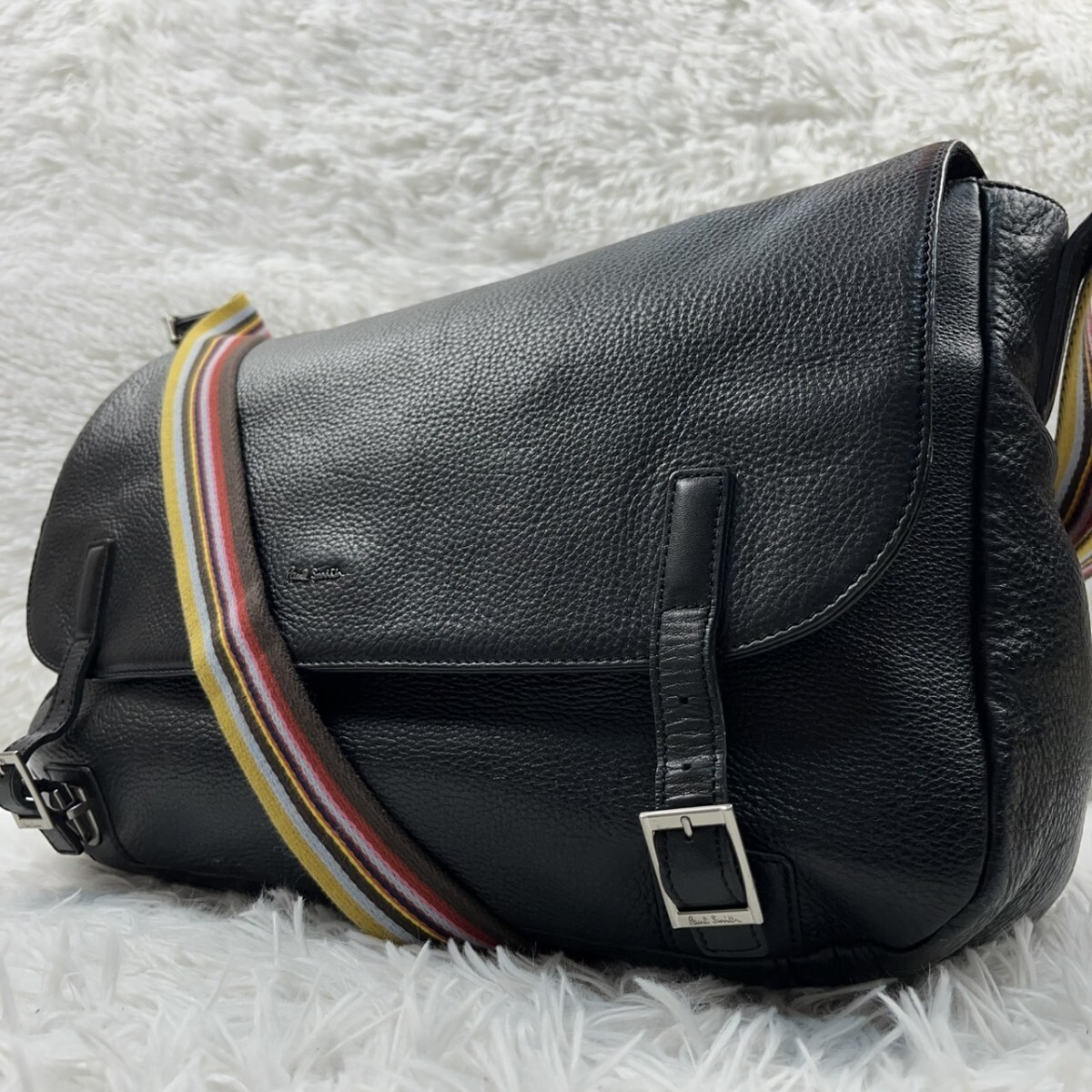 Paul Smith ポールスミス レザー ショルダーバッグ 2way - MH-0911中古 