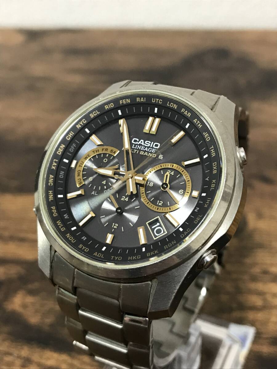 一円〜 CASIO カシオ LINEAGE LIW-M610TDS 電波ソーラー メンズ 腕時計