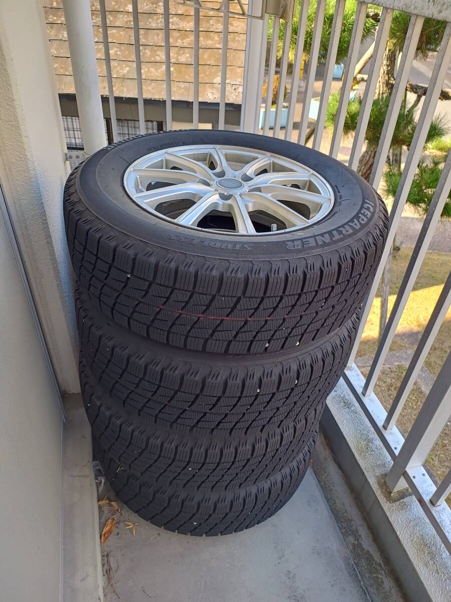 ブリヂストン 215/65/R16 スタッドレスタイヤ ホイールセット 2015年製 アイスパートナー（BRIDGESTONE ICE PARTNER）引取希望_1