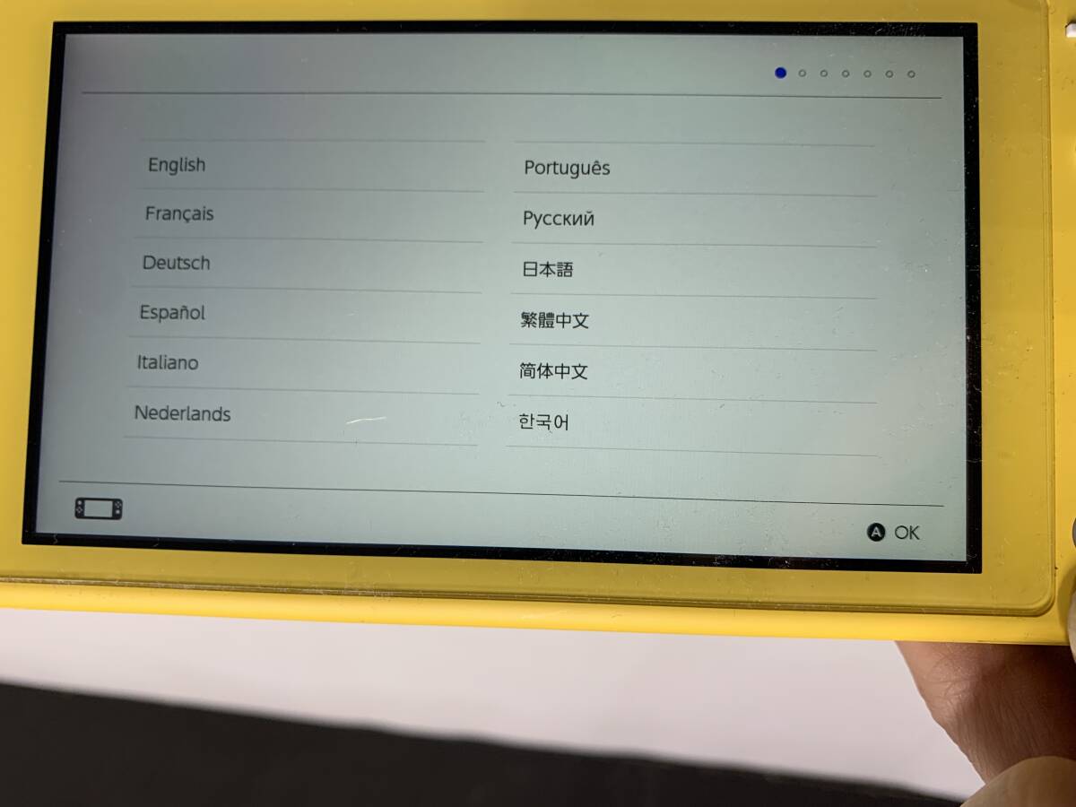 ジャンク 【本体のみ】 Nintendo Switch Lite イエロー 本体単品 ※左