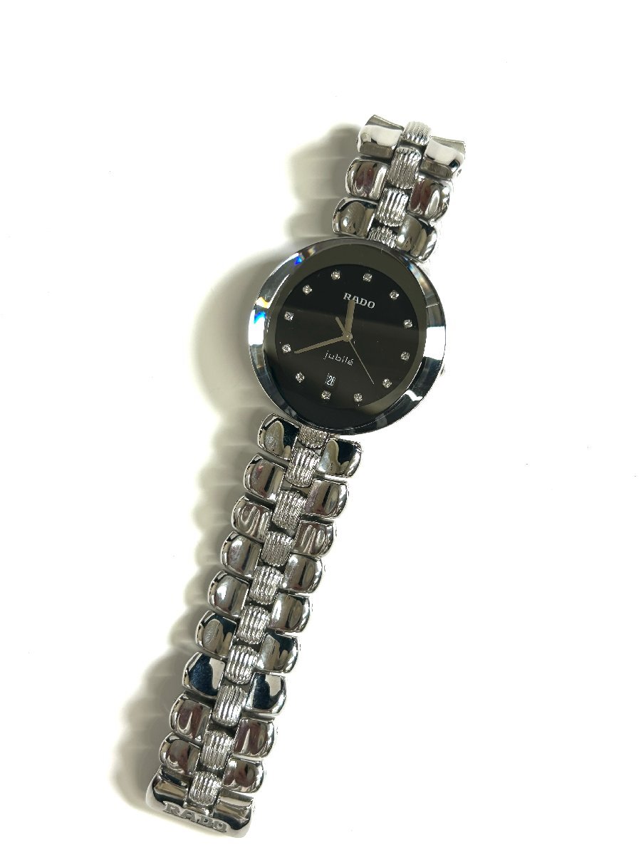 【和の美】 腕時計　RADO　Jubile ジュビリー　129.3763.4　クォーツ　防水　未動作確認　ケース・説明書・コマつき　シルバー　デイト_3