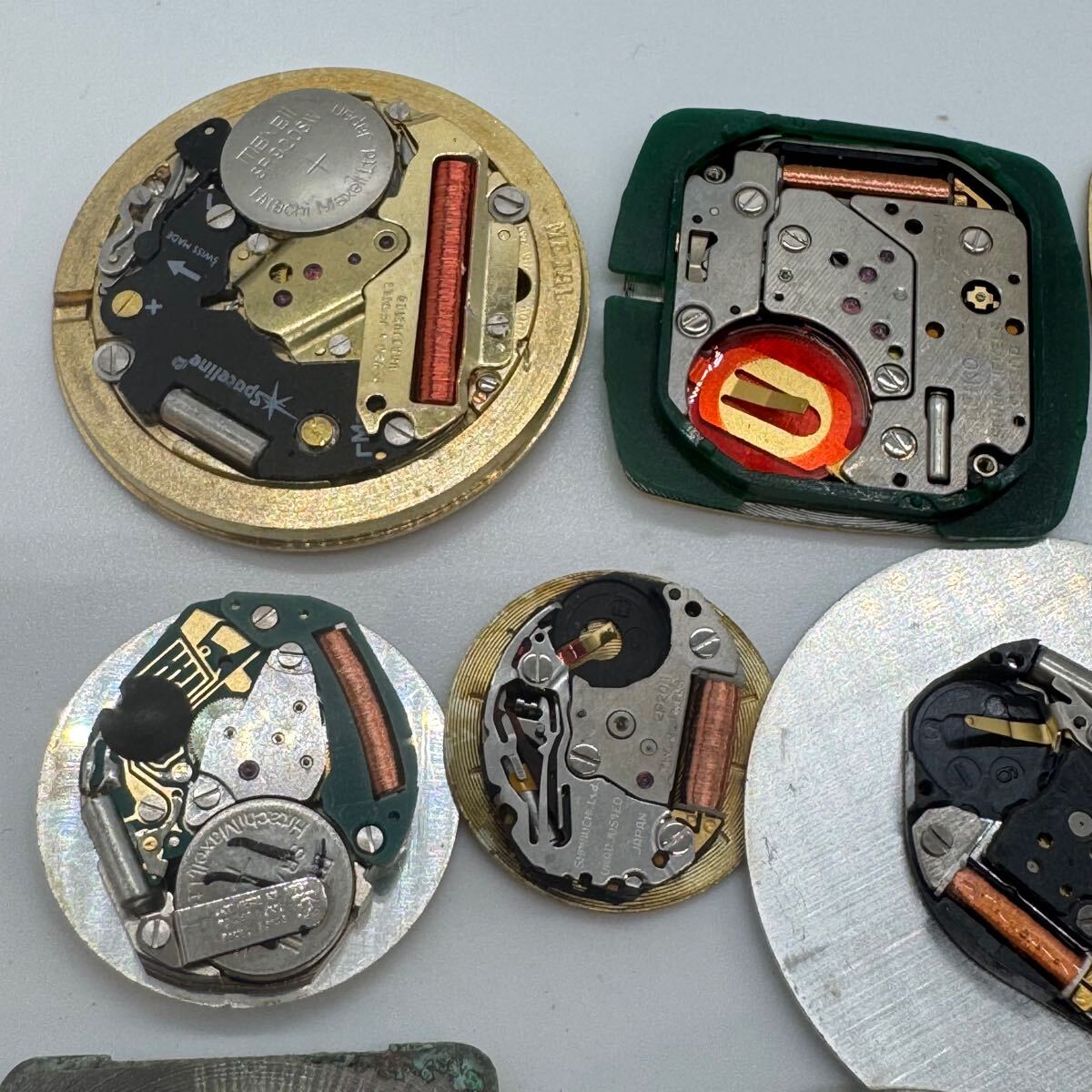ジャンク】②クォーツ式時計ムーブメント10点セットOMEGA LONGINES 