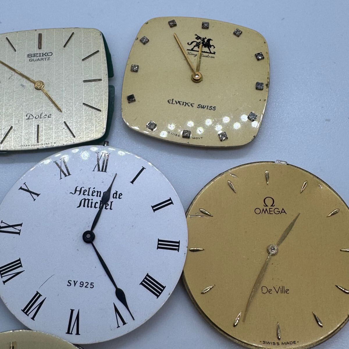 ジャンク】②クォーツ式時計ムーブメント10点セットOMEGA LONGINES 
