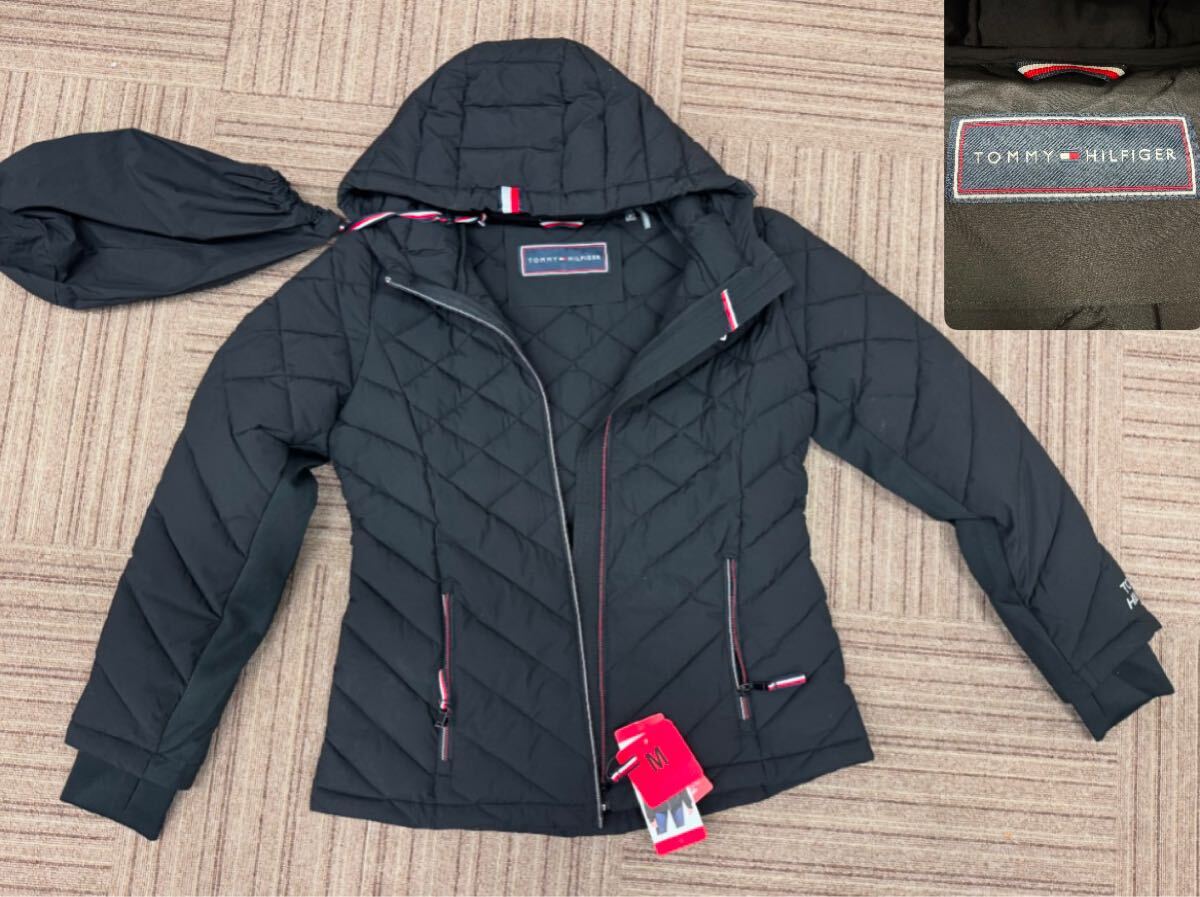新品/Mサイズ☆tommyトミーヒルフィガーダウン風ジャケットブルゾン 