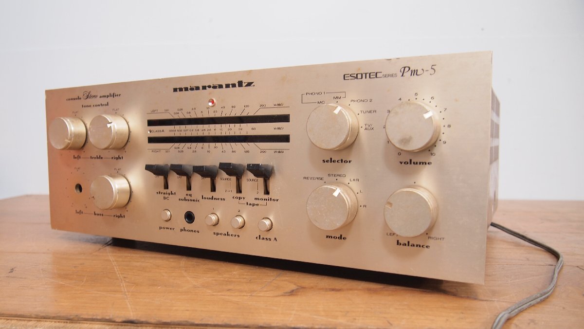 ☆【2F1209-5】 marantz マランツ プリメインアンプ Pm-5 100V