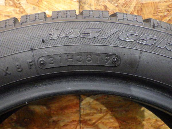 トーヨー GARIT GIZ 145/65R15 72Q 2019年製 8.5分山【2本/スタッドレス/15インチ/ミツビシ アイ等に/送料無料】 GARIT GIZ 72Q RIZLEY WEDS（ウェッズ） メタリック