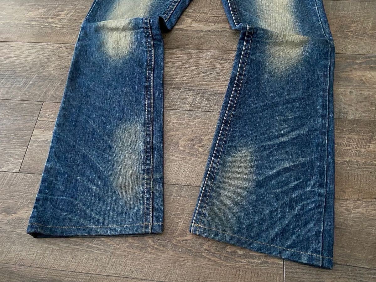 rare 00s LOLITA JEANS studs gimmick grunge distressed bootscut 