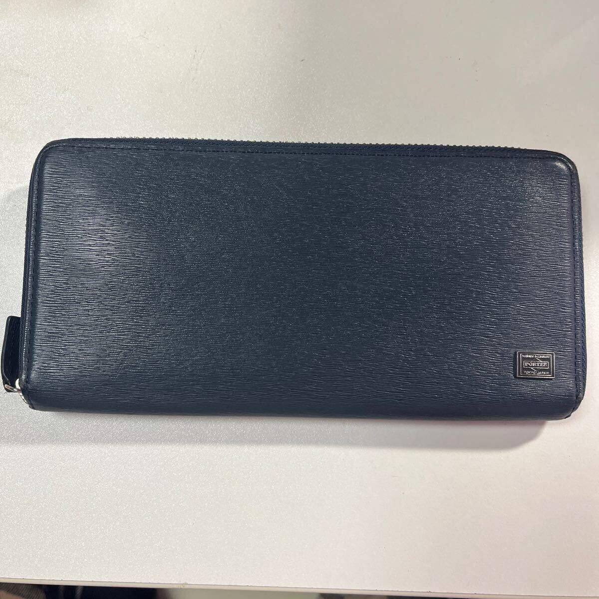 ポーター ラウンドファスナー 長財布 PORTER ネイビー カレント 吉田 
