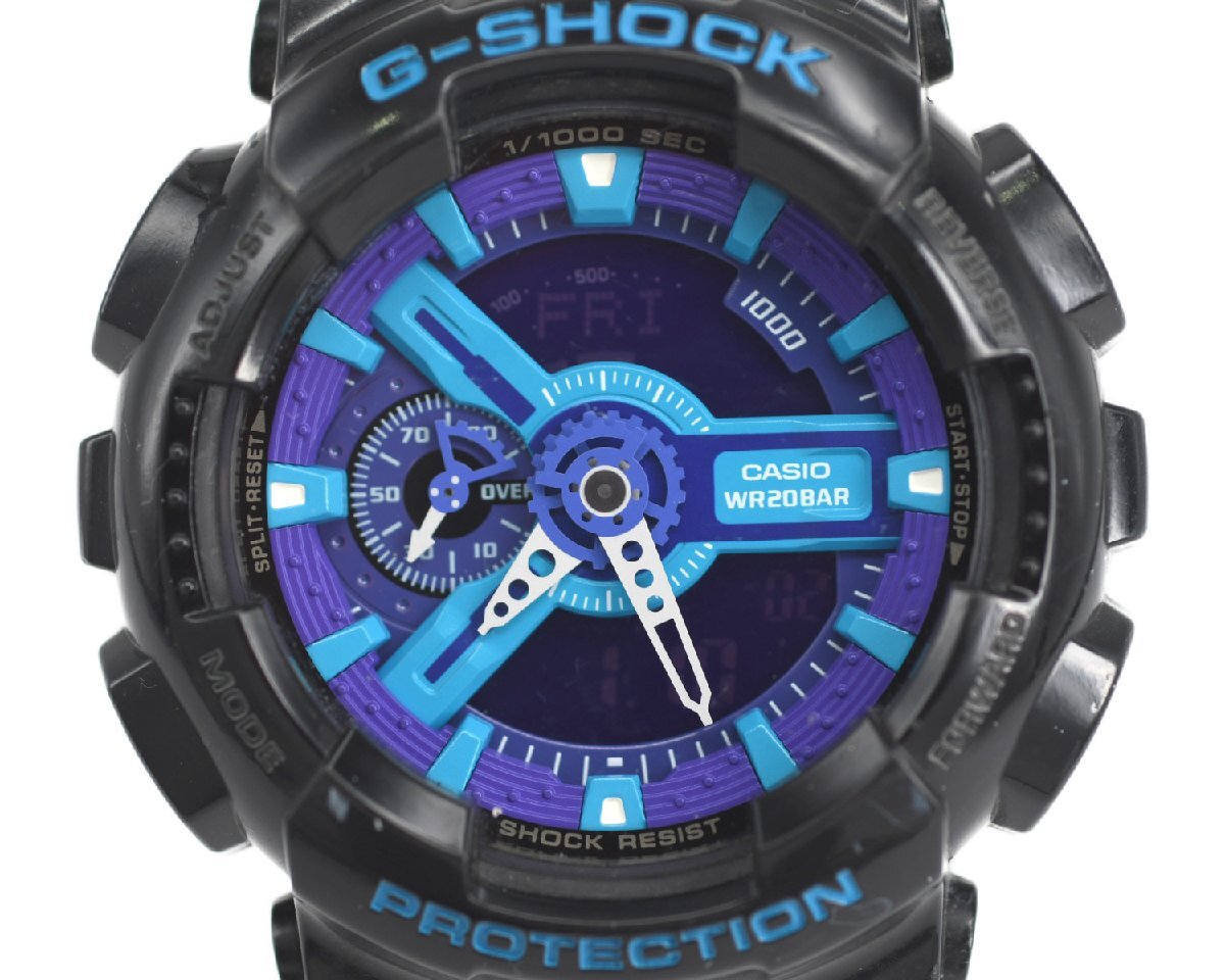 中古品] 稼働品【CASIO】カシオ G-SHOCK GA-110HC-1AJF JIS1種耐磁性能 
